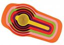 GTC Measuring Cups and Spoons - Space Saving Design Colorful Kitchen Cooking and Baking Measurement Measuring Cups Spoons Set (Multicolor)...