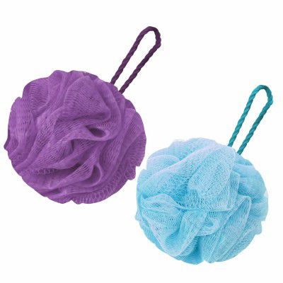 GUBB Lux Bath Sponge Loofah - Soft & Fluffy With Multiple Layers of Fibrous Matrix For A Fun Shower Time - 2 Loofahs