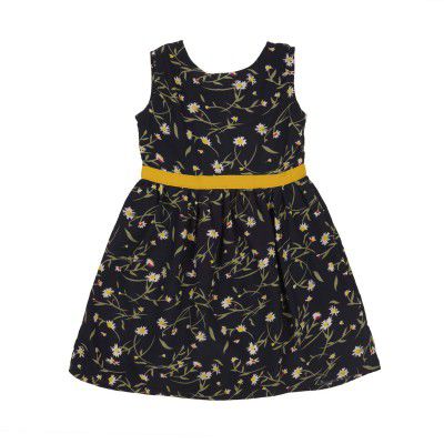 Gubbarey Girls Crepe Knee-Length Dress