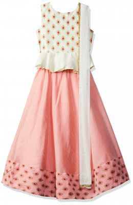 Gubbarey Girls Silk Lehenga Choli