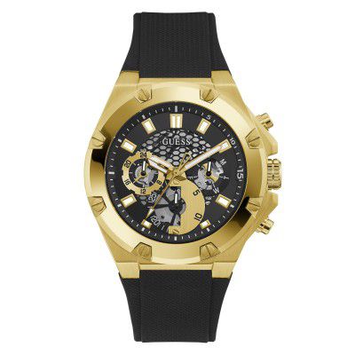 GUESS 46mm Multifunction Stainless Steel Watch