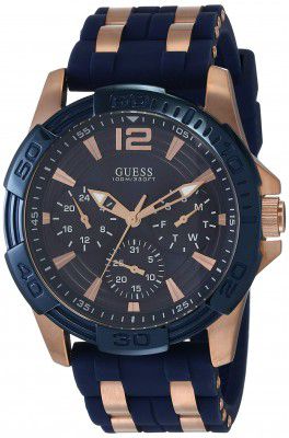 GUESS Analog Blue Dial Mens Watch - W0366G4