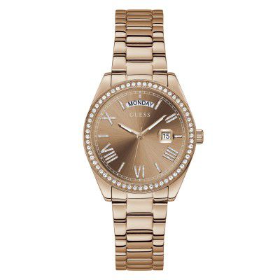 GUESS Analog Brown Dial Womens Watch-GW0307L3