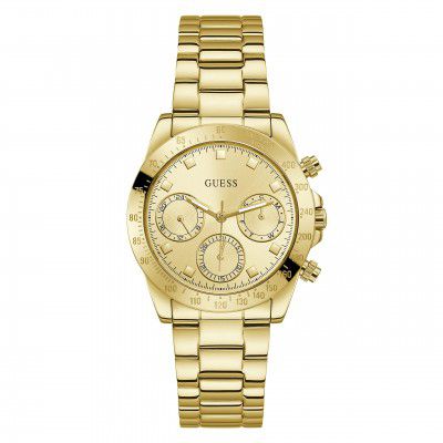 GUESS Analog Gold Dial Unisex Adult Watch-GW0314L2