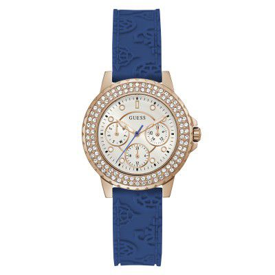 GUESS Analog White Dial Womens Watch-GW0411L2