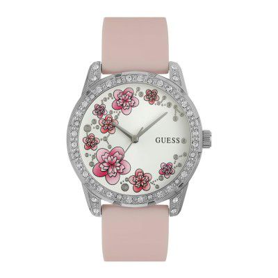 GUESS Analogue Silver Dial Women's Watch-U1399L1M