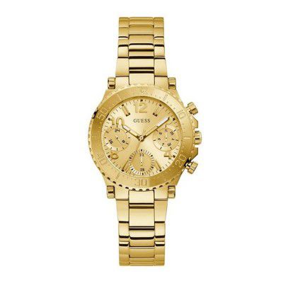 GUESS Cosmic Collection Analog Gold Dial Womens Watch-GW0465L1