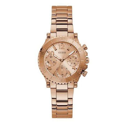 GUESS Cosmic Collection Analog Rose Gold Dial Women Watch-GW0465L2