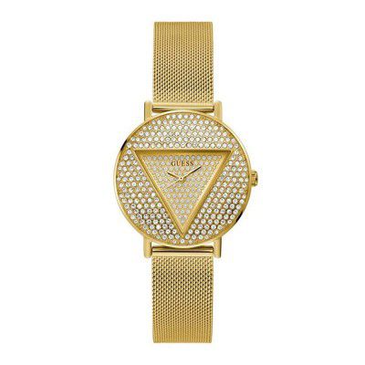 GUESS Iconic Collection Analog Gold Dial Women Watch-GW0477L2