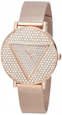 GUESS Iconic Collection Analog Rose Gold Dial Women Watch-GW0477L3