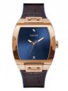 GUESS Mens 43 mm Phoenix Blue Dial Genuine Leather Analog Watch - GW0386G2...