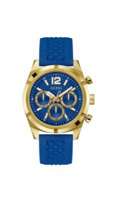 Guess Silicone Analog Blue Dial Men's Watch-Gw0729G1, Band Color-Blue