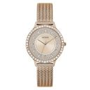 GUESS Soiree Collection Analog Rose Gold Dial Womens Watch-GW0402L3...