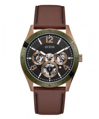GUESS Spec Collection Analog Brown Dial Mens Watch-GW0490G5