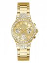 GUESS Womens 36 mm Moonlight Champagne Dial Silicone Analog Watch - GW0315L2...