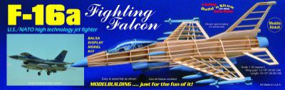 Guillows US NATO F-16a Fighting Falcon Figher Display Non Flying Collector Model Plane