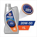 GULF Pride 4T Plus 20W-50 Engine Oil for 4-Stroke Bikes [1 L] - Pack of 1...