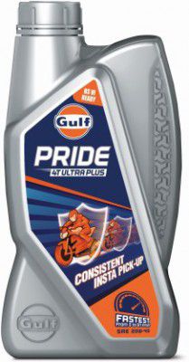 Gulf PRIDE 4T ULTRA PLUS 20W-40 High Performance Engine Oil (900 ml)