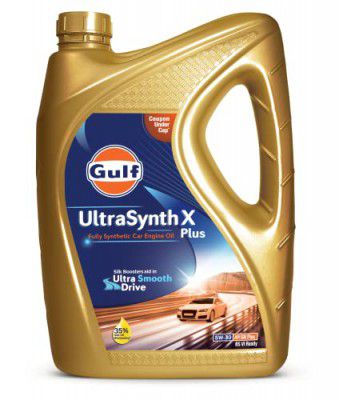 GULF ULTRASYNTH X PLUS 5W-30 [500 ML] Fully Synthetic API SN+ BS6 Ready Car Engine Oil for Ultra Smooth Drive
