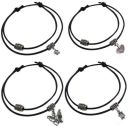 GURJARI JEWELLERS Adjustable Black Thread Anklet with Oxidised Beads For Girls...