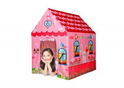 Gurukrupa International Jumbo Size Light Weight Kids Play Tent House for 3-13 Year Old Kids Girls and Boys (Children Yellow)
