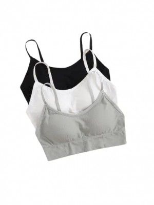 Gurukrupa International Women Cotton Padded Wire Free Sports Bra Fitness Yoga and Gymwear, Fashionable Lifestyle, Outdoor Life, Free Size (Pack of 3), Size (28-32)