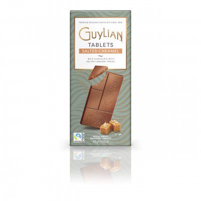Guylian Salted Caramel Chocolate Tablet 100g (4x25g) Bars