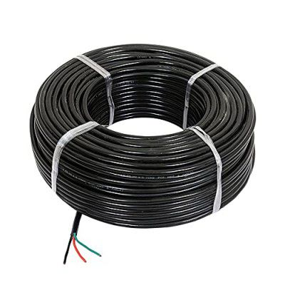 GVD PVC & FR Insulated 3 Core Flexible Copper Wires & Cables for Home & Domestic Industrial Electric Wiring, Electric Wire (Black) (20 Mtr, 0.75MM)