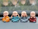 GW Creations Set of 4 Showpiece for Home Decor, Handicraft Showpiece for Table, office Decor Decorative Showpiece - 5 cm  (Polyresin, Multicolor)...