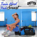Gym Bag, Duffel Bag for Sports (Black Blue)...