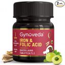 Gynoveda Iron Folic Acid Supplement | Ayurvedic Blood Builder for Hemoglobin lost in Periods | Rich in Calcium, B9, B12, Vitamin C from Amla | Helps in Anemia, Pregnancy | 2 Bottle, 120 Tablets...