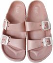 H2K Women's Lightweight Comfort Slides Adjustable Double Buckle Platform Sandals Buddy2...