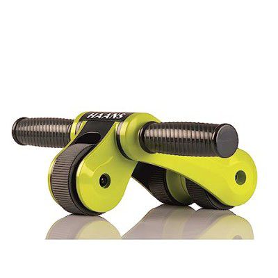 Haans AB Roller Wheel for Muscle Training, Tighten Waist and Abdomen, Core Workouts for Men and Women (Green)