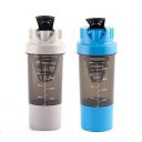 HAANS Cyclone Protein Gym Shaker Bottle 500 ml Pack of 2 (Blue & Grey)...