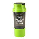 HAANS Printed Protein Shaker Bottle 500ml, Green...