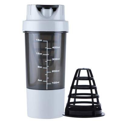 HAANS Shakeit Protein Shaker Bottle 500ml (Color-Grey)
