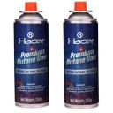 Hacer 2 x 250g Butane Gas Can for Camping Stove High Pressure Flame Portable liquefied Refill Canister Welding Fuel Gas Torch Lighter (Pack of 2)...