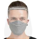 HACER ORFSN07 175 Micron Disposable Face Shield with Adjustable Elastic Strap Anti-Splash Single Use Protective Facial Cover Transparent Full Face Visor with Eye & Head Protection (1 PC)...