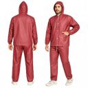 HACER Wood Raincoat Set (XXL, Maroon)...
