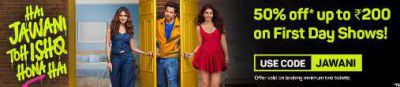 BookMyShow: Movie ticket Offer! (50% Off Upto ₹200 on First Day shows)