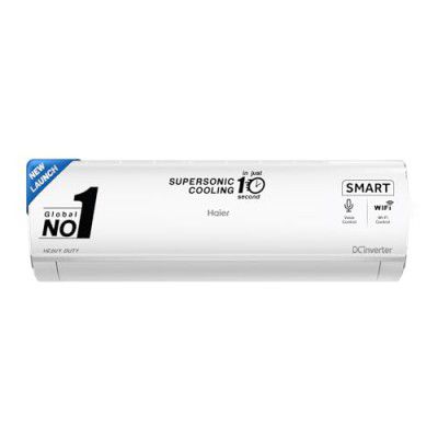 [Extra Rs 4500 Off] Haier 1.5 Ton 3 Star Triple Inverter Intelli Smart Split AC (Copper, 7 in 1 Convertible, Anti Bacterial Filter,Throw - HSU50K-PYFW3BN-INV,White,2024 Model)