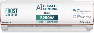 Haier 1.5 Ton 4 Star Split Triple Inverter with Wi-fi AC (HS18K-PYAIR4BN-INV, HU18-4BN-INV, White)