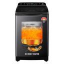 Haier 10.5 kg 5 Star Inbuilt Butterfly heater, Oceanus Wave Drum Washing Machine Fully Automatic Top Load (HWM105-H688BK,Black)...