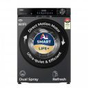 Haier 12 Kg, 5 Star, AI Smart LIFE+, Hygienic Care, ABT, Fully Automatic Front Load Washer (EFL120-DM14F5ES8U1 | Dark Jade Silver)...