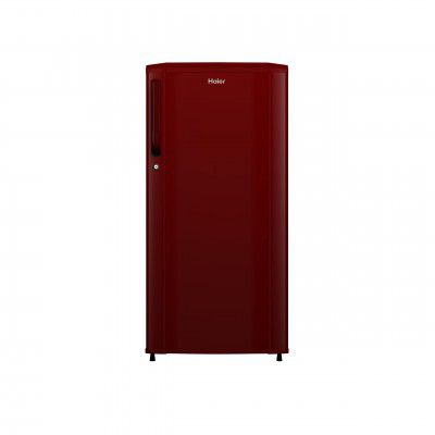 Haier 185L 2 Star Direct Cool Single Door Refrigerator (HED-192RS-P, Red Steel)