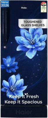 Haier 190 L Direct Cool Single Door 4 Star Refrigerator (Marine Peony, HED-204MFBA-P)