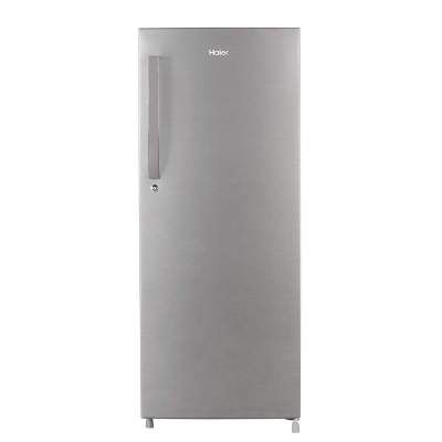 Haier 220 L 4 Star Inverter Direct-Cool Single Door Refrigerator with Stabilizer-free Operation (HED-22CFDS, Dazzel Steel/Brushline silver)