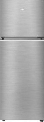 Haier 345 L Frost Free Double Door 3 Star Convertible Refrigerator (Brushline Silver, HRF-3654BS-E)