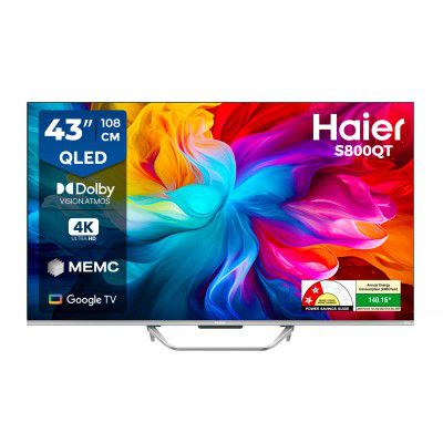 [Extra Rs 3000 OFF] Haier (43") S800 Series 4K Ultra HD Smart QLED Google TV 43S800QT-P 