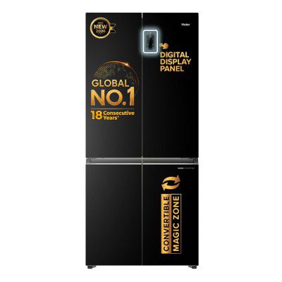 Haier 520 L 3 Star Lumiere Frost Free Triple Inverter French Door Side by Side Refrigerator (HRB-600EK)